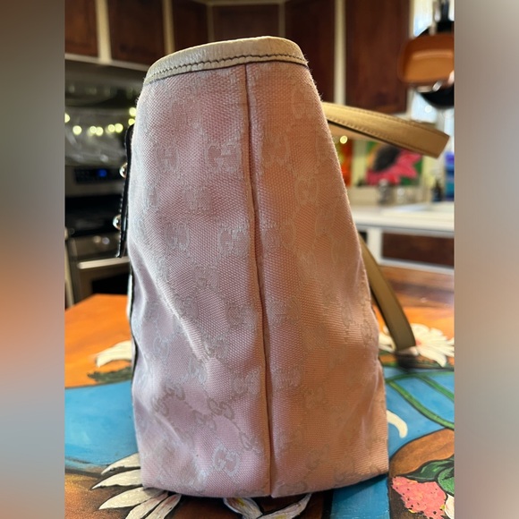 🌸authentic Vintage Gucci tote pink🌸  early 2000’s - Picture 7 of 16